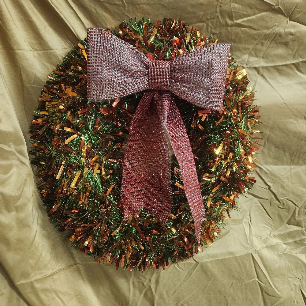 **Red and green Christmas Wreath